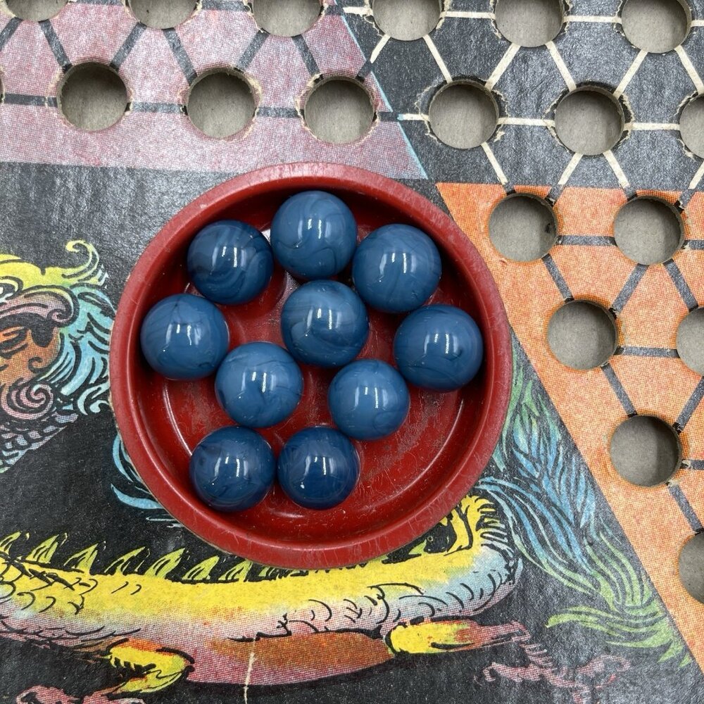 Vintage Baldwin Mfg Man-Dar-In Chinese Checkers Marble Board Game 1940's USA VTG - Picture 14 of 16